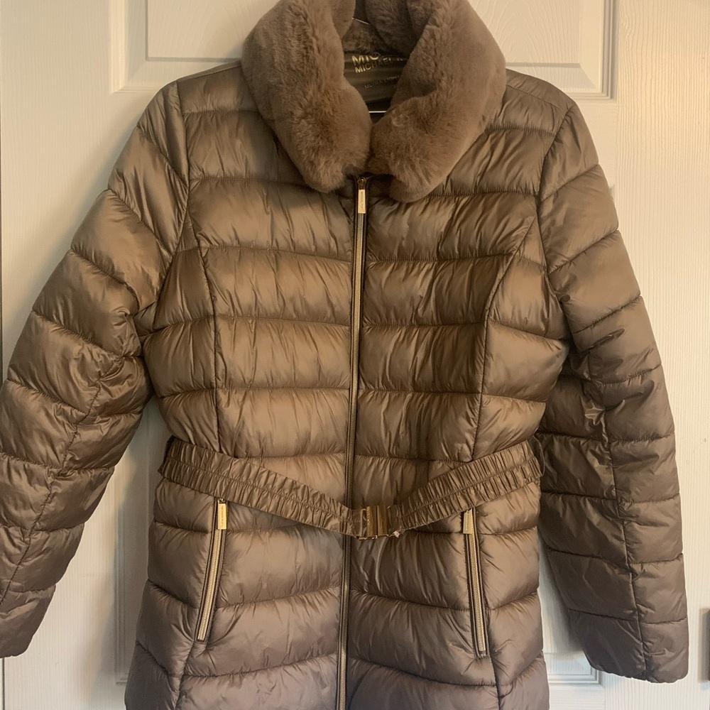 Michael Kors Belted Puffer